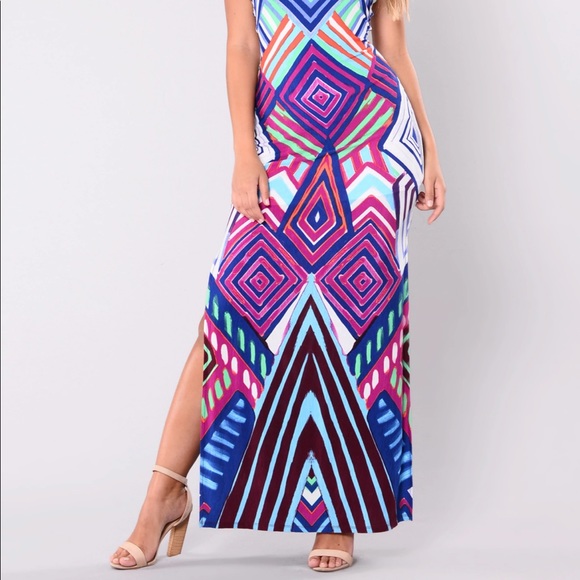 💃🏽FASHION NOVA💃🏽 MAXI DRESS SZ m - Picture 5 of 6